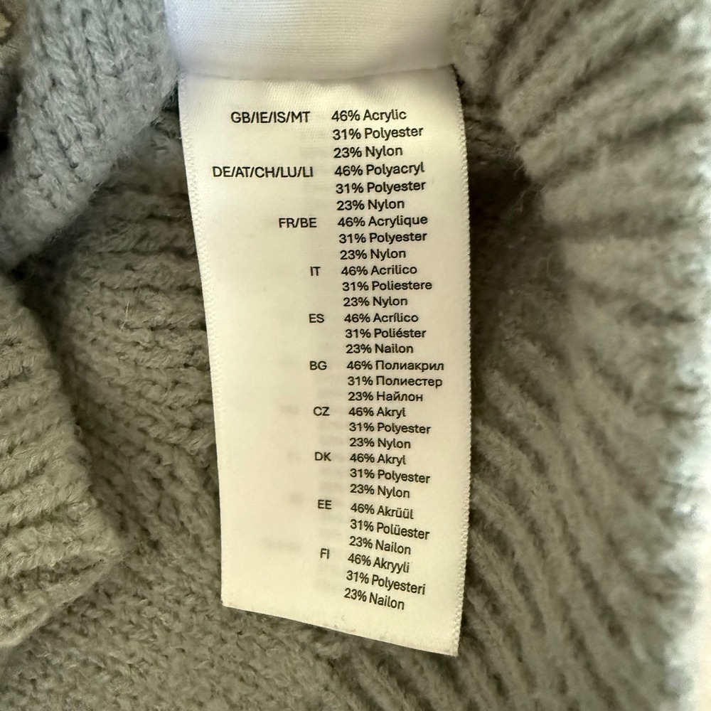Official Taylor Swift Tortured Poets Gray Cable Knit Cardigan MD/LG Oversized - Picture 12 of 16